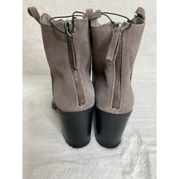MIA Aedlin Women's Gray Suede
Ankle Boots Zipper Back - Picture 3 of 7